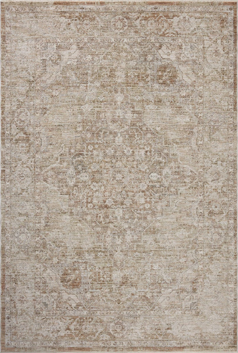 Tabitha TAI-01 Natural/Clay Area Rug | Rugs Direct