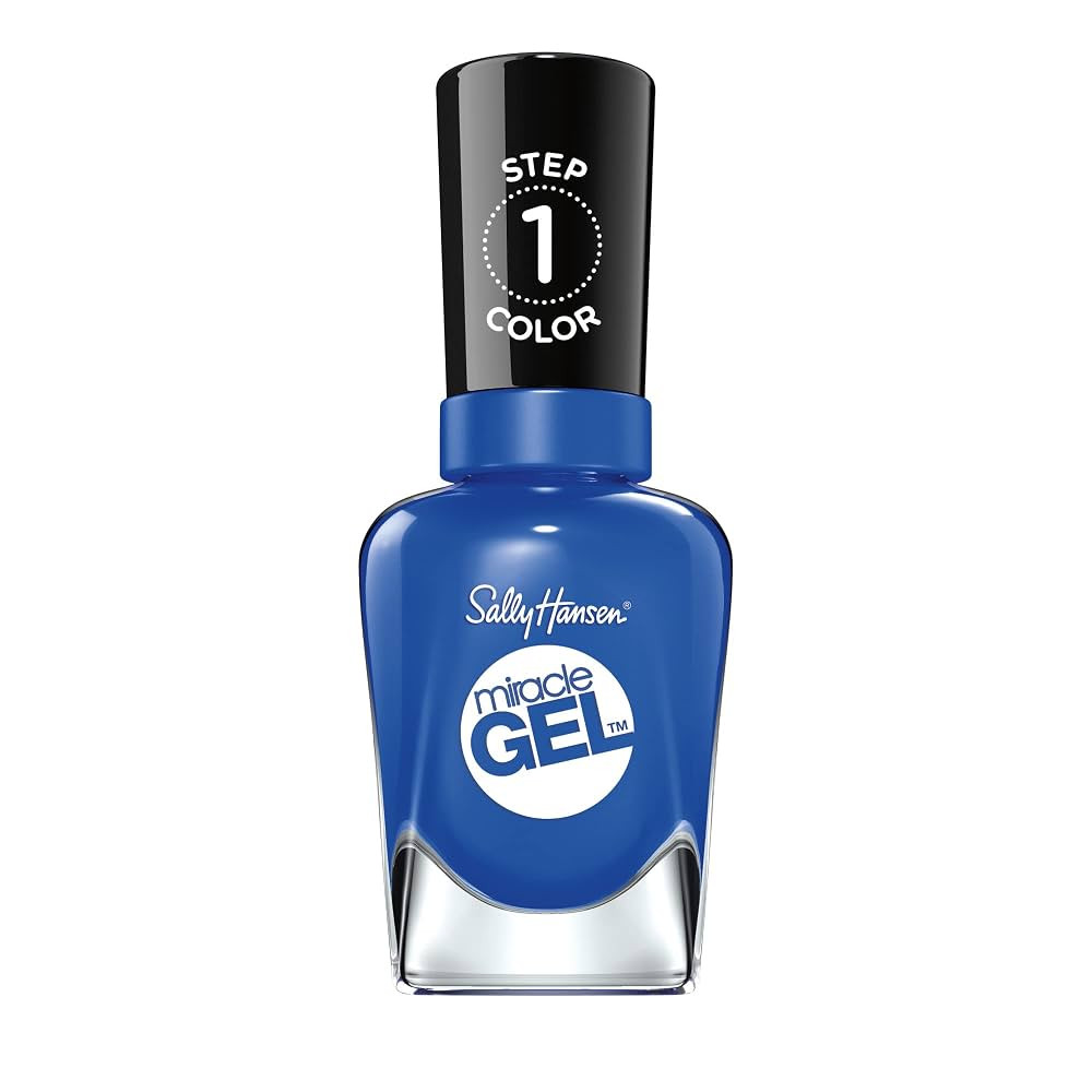 Sally Hansen Miracle Gel™, Tidal Wave, Long Lasting, Gel-Like Formula, No UV Lamp Needed, Blue ... | Amazon (US)