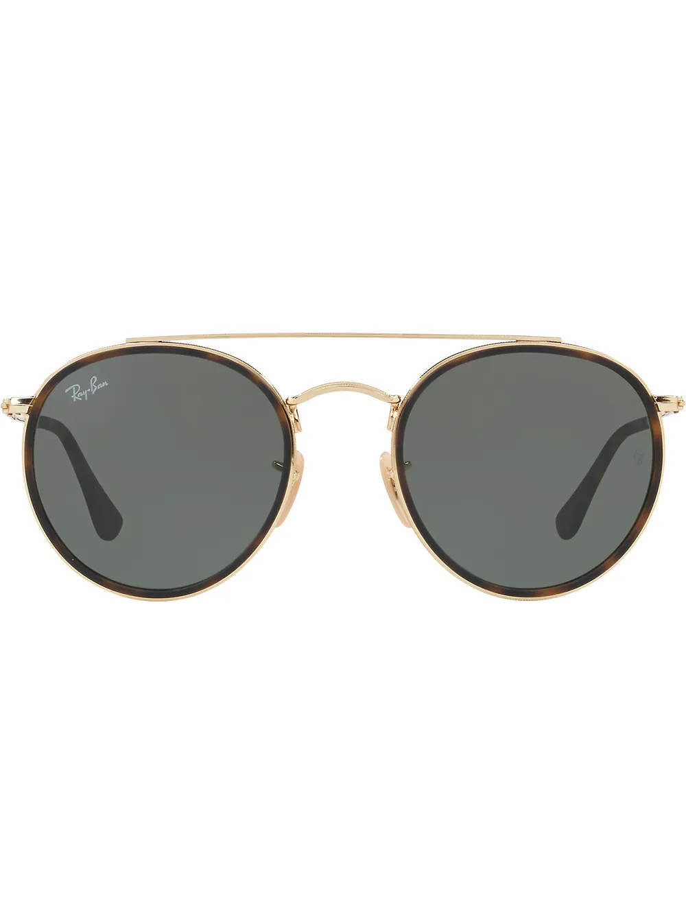 Ray-Ban Round Double Bridge Sunglasses - Farfetch | Farfetch Global