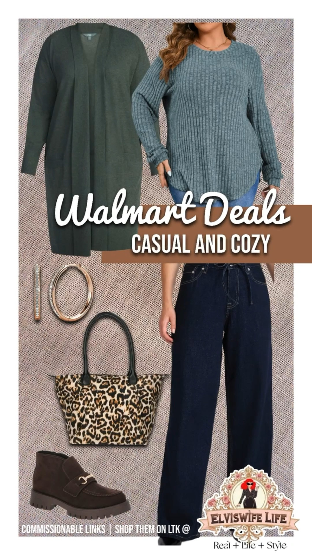Is time to get cozy, and you want to stay casual but not sloppy. Try a super soft long cardigan, paired with a soft top in a complementary color. Add in tie front jeans that wouldn’t work for plus size, but do! Accessorize with fall’s hot pattern, leopard, and lug sole booties that keep you steady when fall rains arrive! 

All are TTS, and the jeans look stiff but they’re soft!

#LTKPlusSize #LTKSaleAlert #LTKMidsize