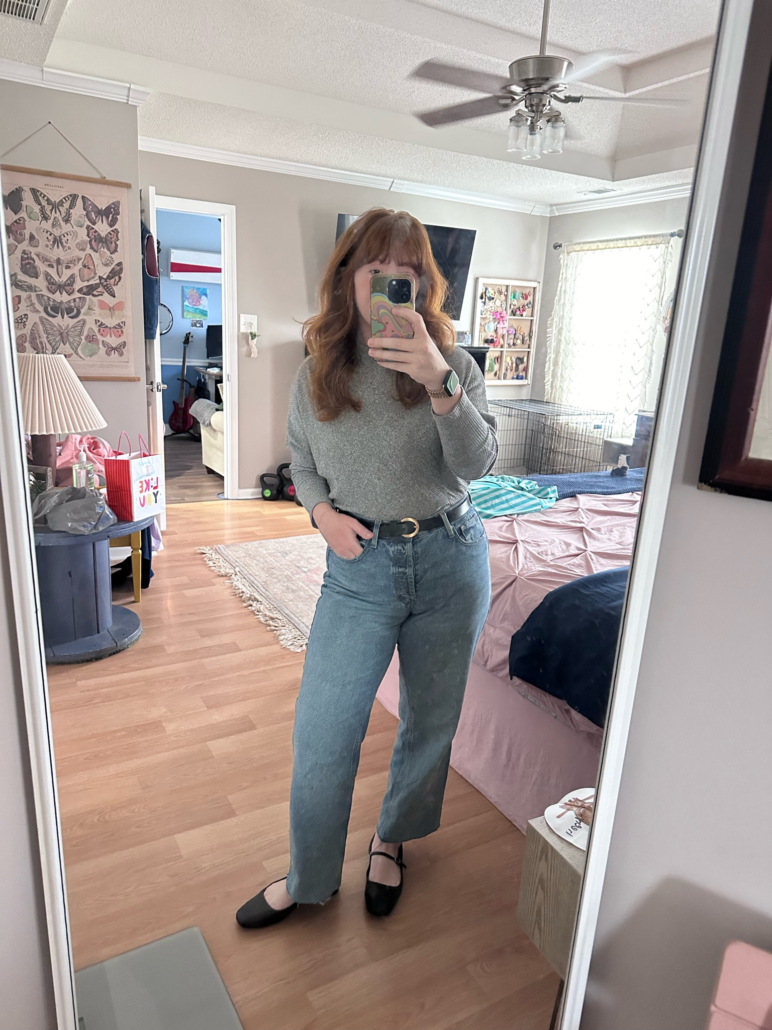 Casual outfit perfect for spring. 

These jeans are exactly what I wanted 
And the ballet flats are COMFY

#LTKfindsunder50 #LTKmidsize #LTKshoecrush