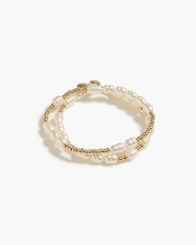 Pearl and bead bracelets set | J.Crew Factory