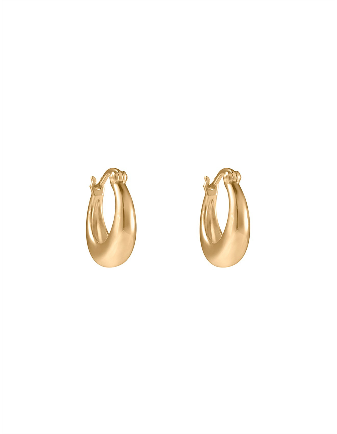 CHUBBY GLOW HOOPS (18K GOLD PLATED) - SET | David Jones (Australia & New Zealand)