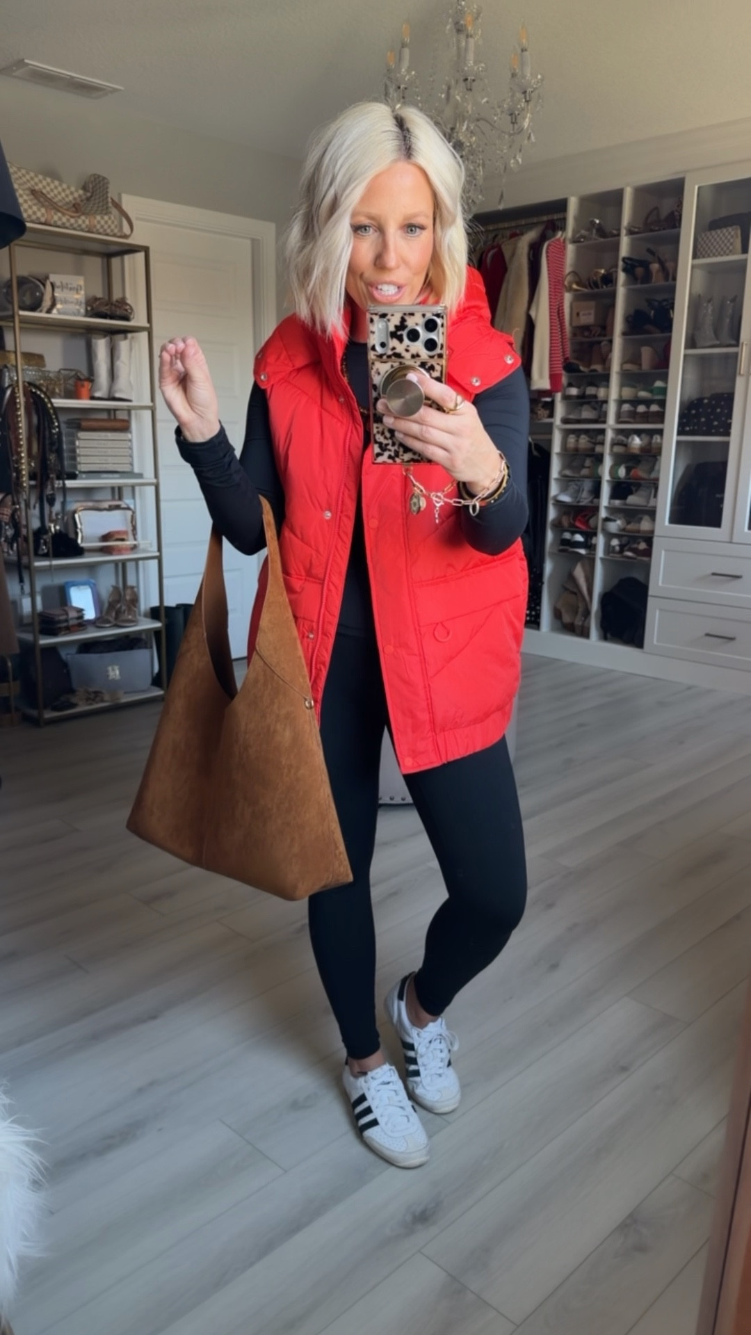 Clearance find you NEED to see 👏

This Walmart vest on clearance is giving high-end vibes without the high-end price 🙌 If you love affordable fashion, budget friendly outfits, and designer inspired looks, this is your sign to RUN to Walmart.

Perfect for layering, winter to spring transition outfits, casual chic style, and everyday mom outfits ✨ The quality is SO good and it looks way more expensive than it is.

If you’re searching for:
• Walmart clearance finds
• Affordable Walmart fashion
• Budget friendly outfit ideas
• Cute layering pieces
• Designer look for less

This vest is IT. 🛒
⬇️⬇️⬇️
Vests size small
Black top medium
Leggings small



#LTKSaleAlert #LTKSeasonal #LTKmomlife