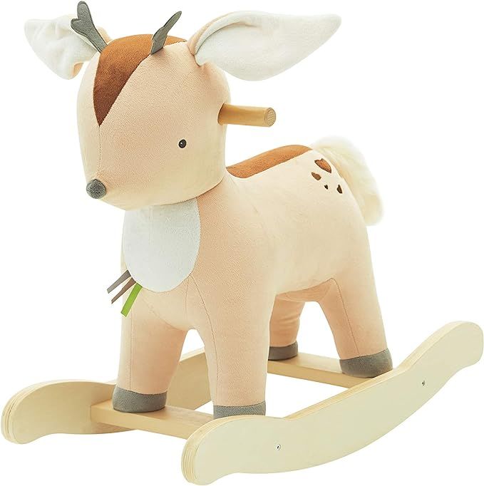 labebe 【New Baby Rocking Horse Plush, Male Fawn Rocker Toy for Child 1-3 Years, Rocking Horse/F... | Amazon (US)