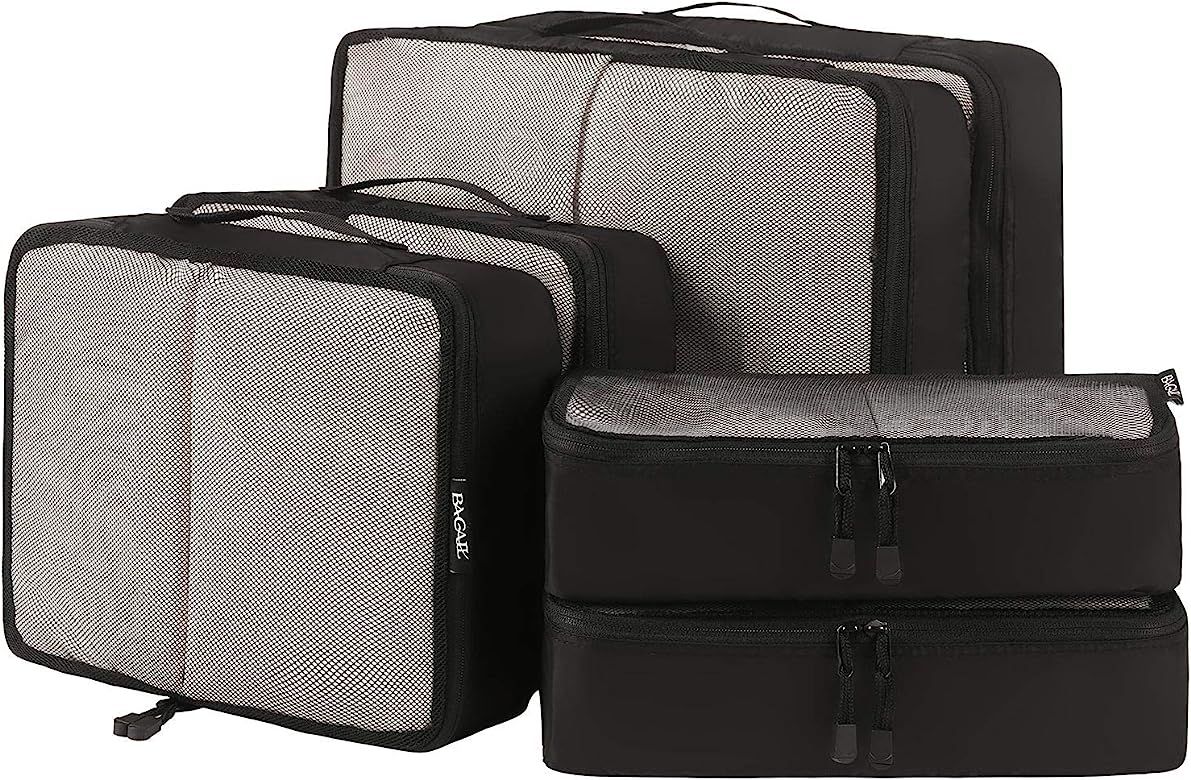 Bagail 6 Set Packing Cubes,3 Various Sizes Travel Luggage Packing Organizers | Amazon (US)