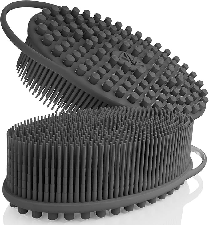 Avilana Silicone Exfoliating Body Scrubber – Dual-Sided Silicone Loofah for Shower, Body Scrubb... | Amazon (US)