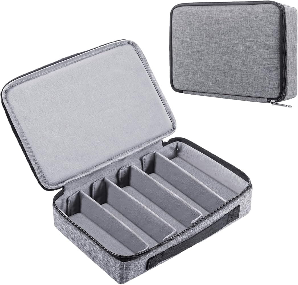 Bukere Travel Sunglasses Organizer Case, Adjustable Slot For Multiple Pairs, Portable Eyeglasses ... | Amazon (US)