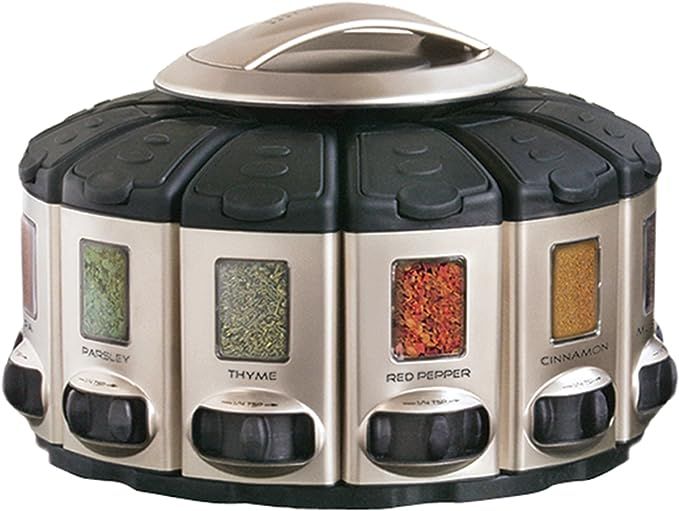 KitchenArt 57010 Select-A-Spice Auto-Measure Carousel Professional Series, Satin | Amazon (US)