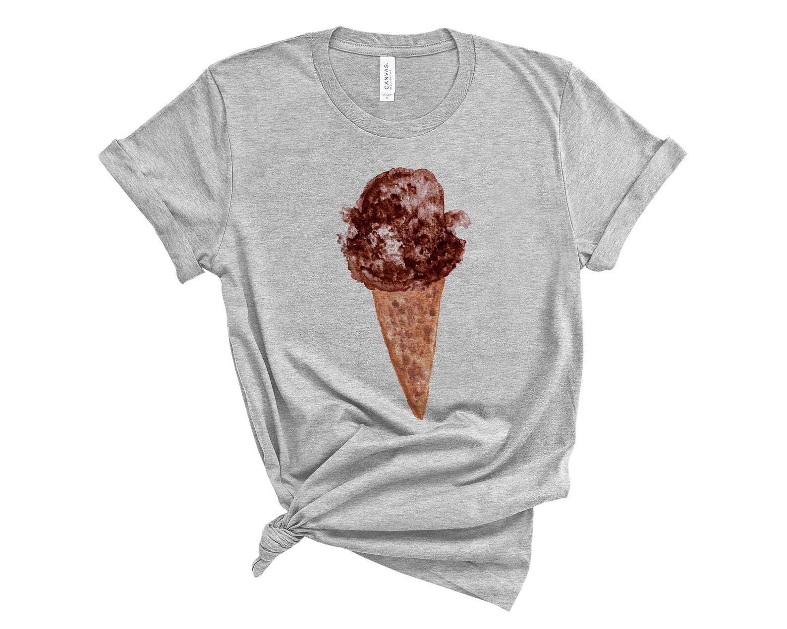 Chocolate Ice Cream Cones Full Print Shirt Ice Cream Shirt - Etsy | Etsy (US)