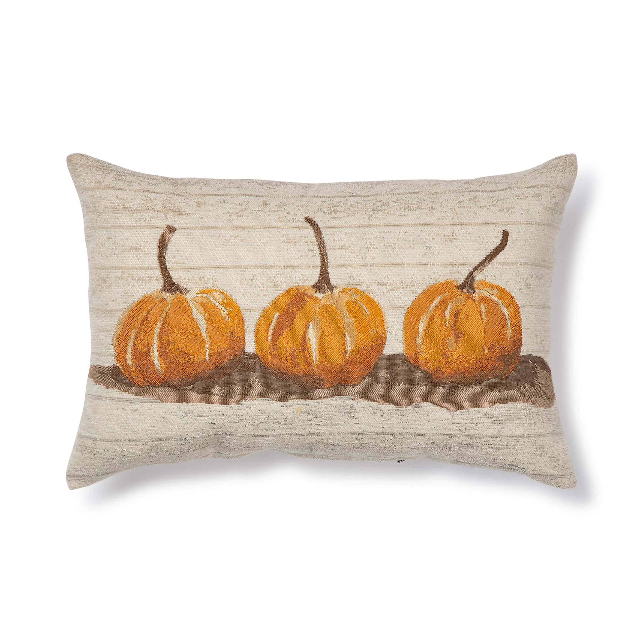 Celebrate Fall Together Harvest Tapestry Pumpkin Throw Pillow | Kohl's