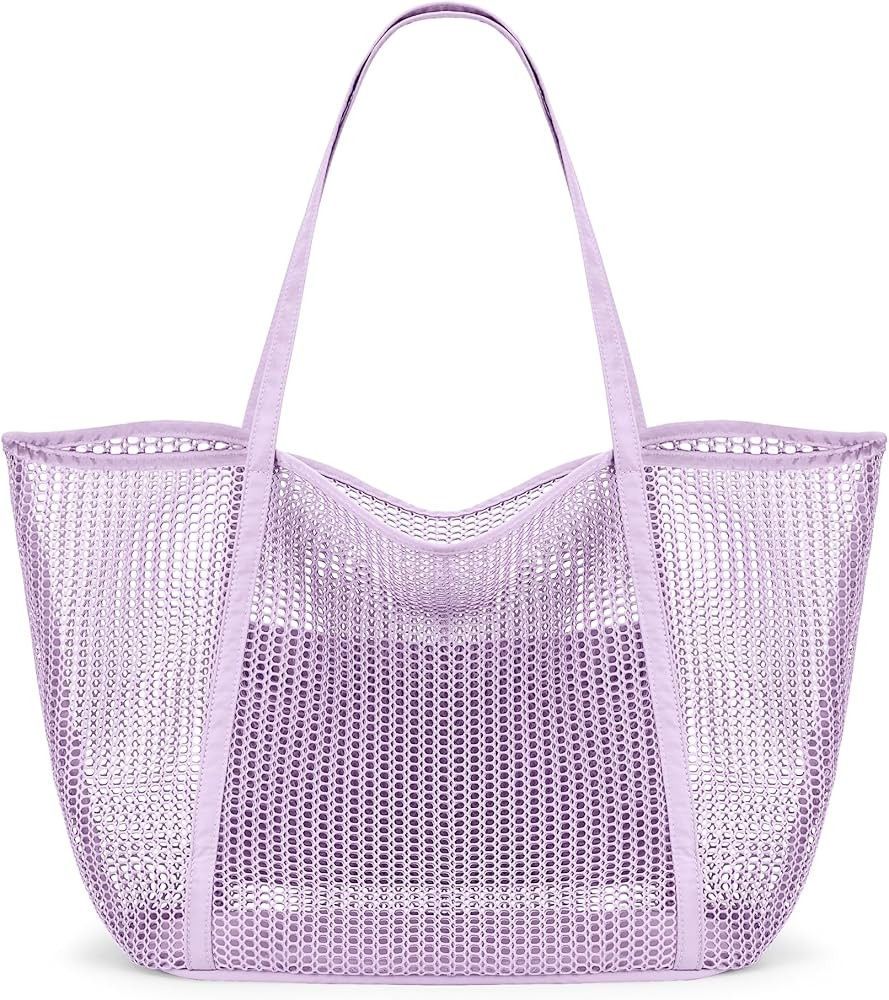 KALIDI FANCY FOREST Beach Mesh Tote Bag, Womens Shoulder handbag MAX 27L Grocery Bag | Amazon (US)