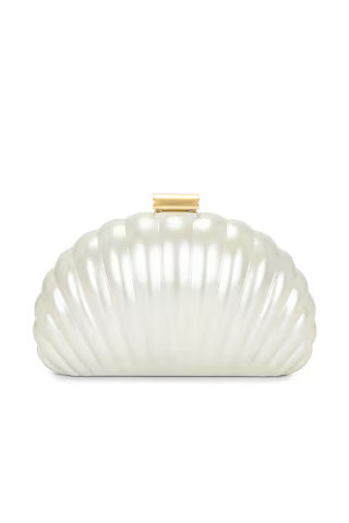 SIMKHAI Monet Pearlized Shell Clutch in Ivory from Revolve.com | Revolve Clothing (Global)