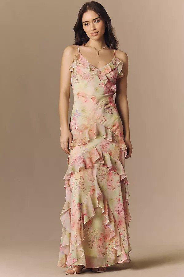 Garden Floral Maxi Dress | Anthropologie (US)