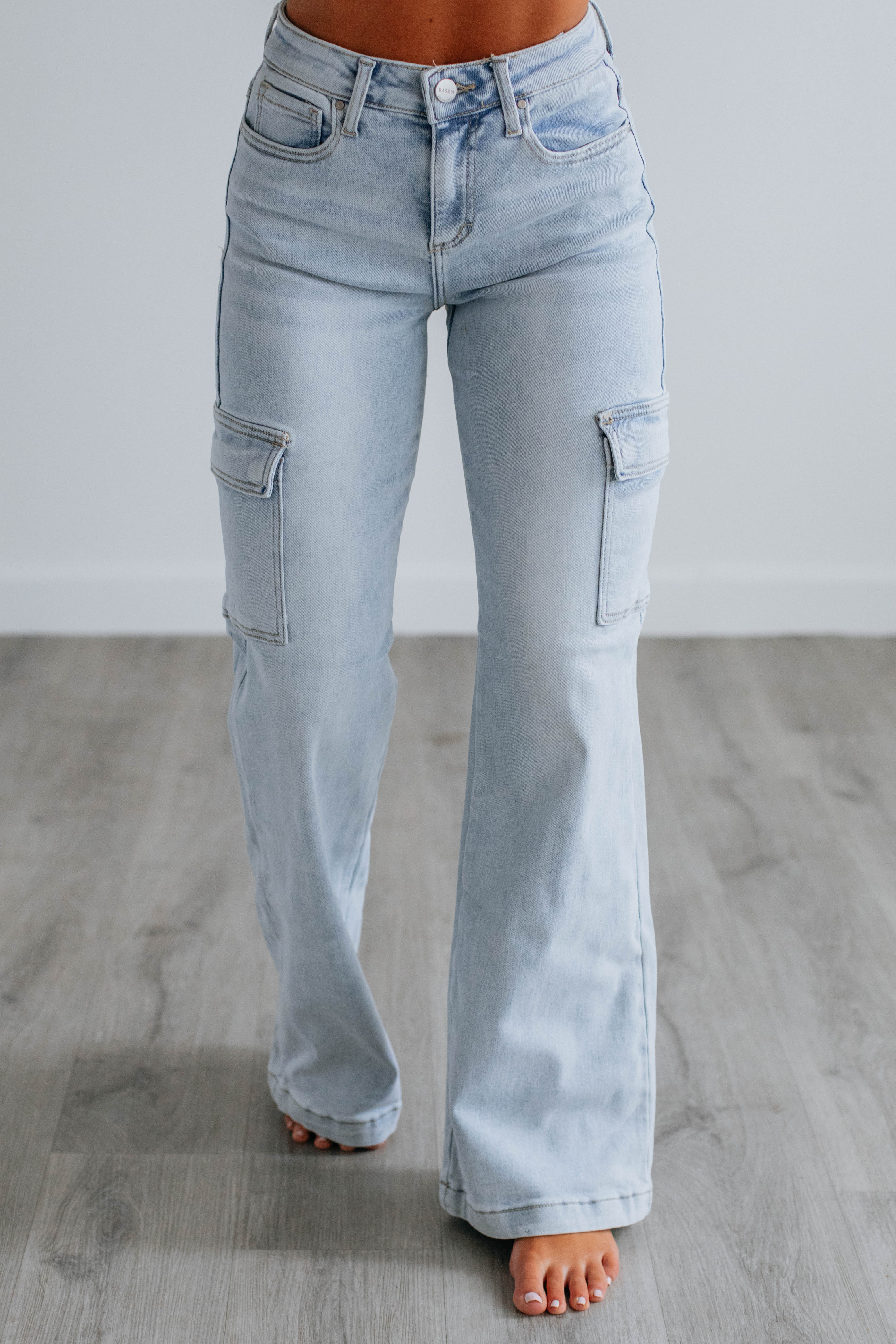 Leigh Risen Cargo Jeans | Wild Oak Boutique