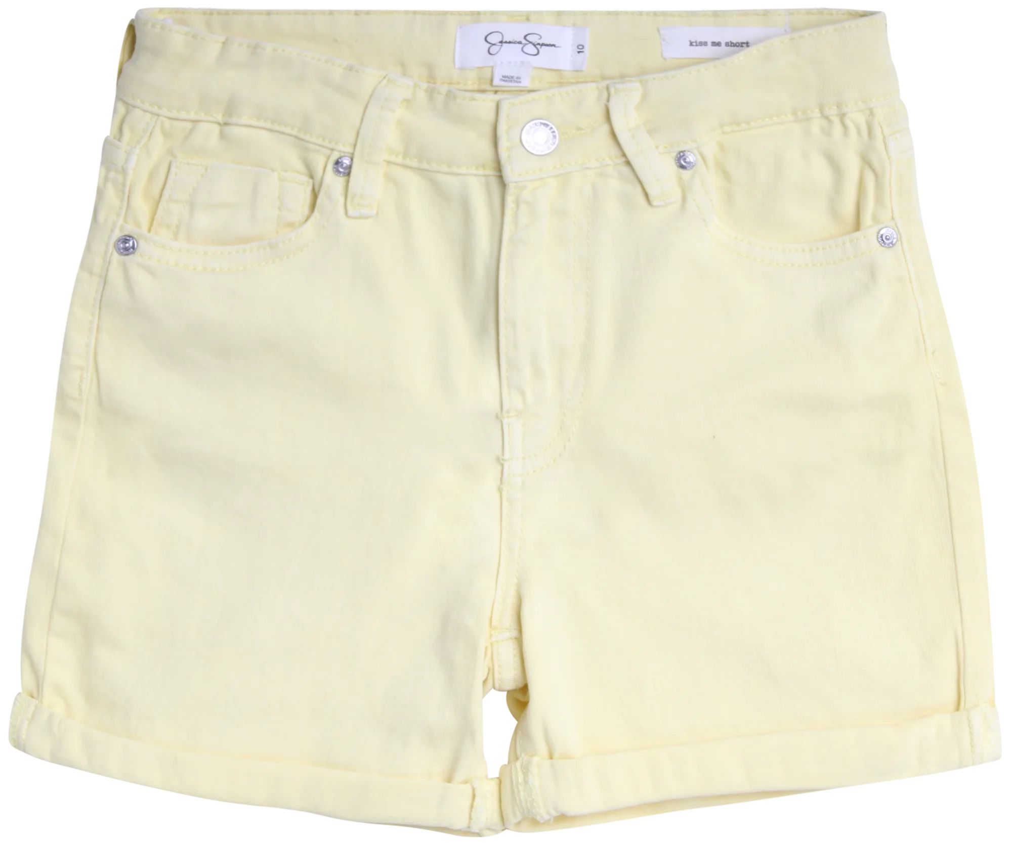 Jessica Simpson Girls' Shorts - 5 Pocket Stretch Denim Jean Shorts - Distressed Denim Acid Washed... | Walmart (US)