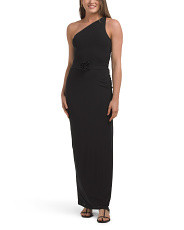 Self Tie One Shoulder Maxi Dress | TJ Maxx