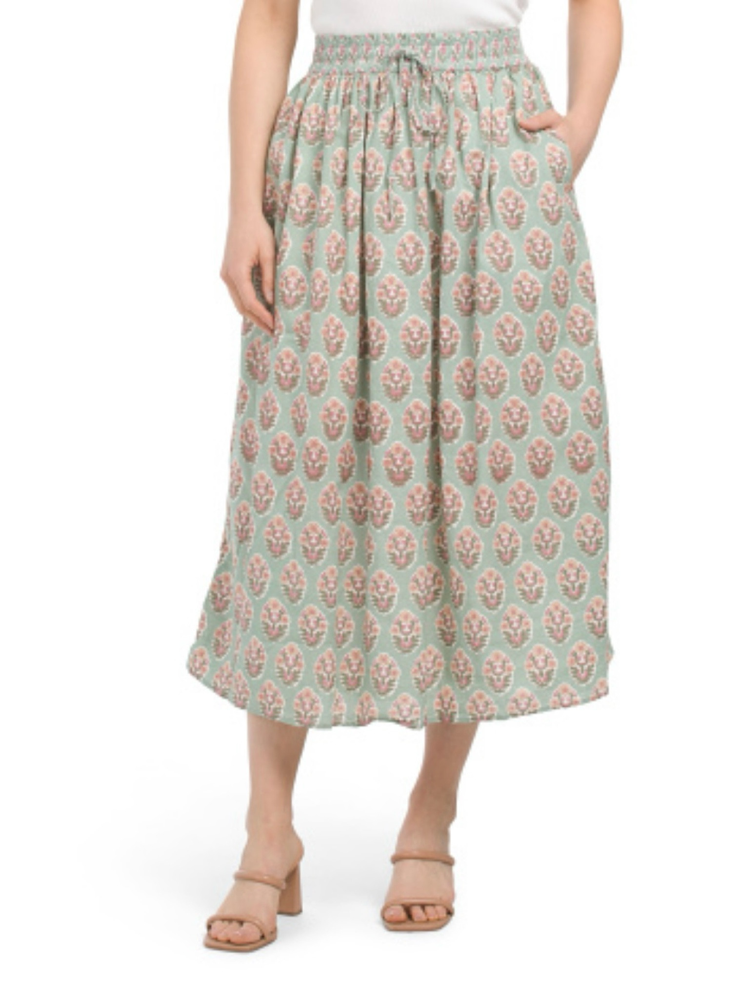 Marea at TJ Maxx! Gorgeous lightweight block print skirt would be perfect with warm layers now or for Spring/Summer. Budget friendly and could be bump friendly too. Great gift for her!

#LTKbump #LTKfindsunder100 #LTKfindsunder50