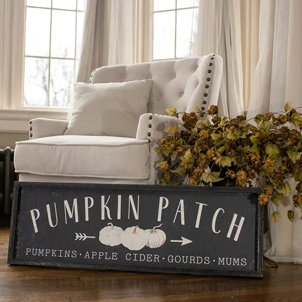 Pumpkin Patch Fall Wall Sign | Antique Farm House