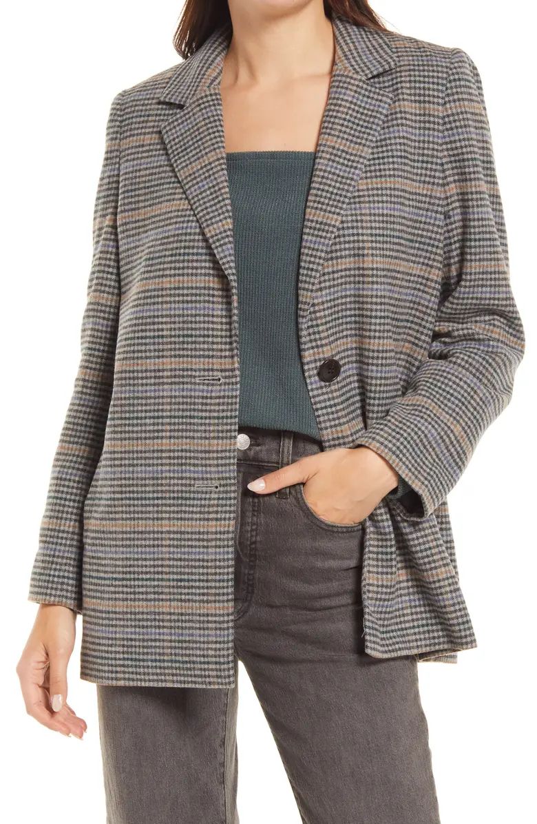 Madewell Dorset Plaid Wool Blend Blazer | Nordstrom | Nordstrom