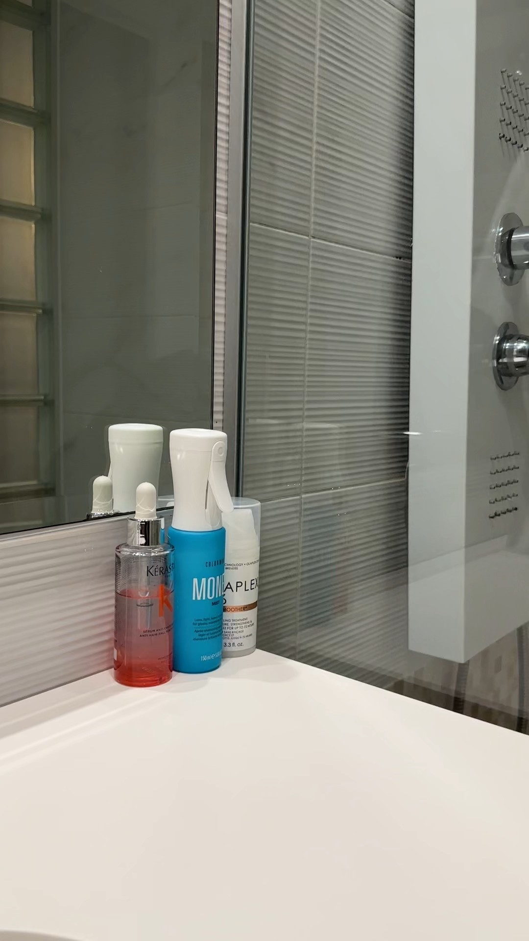 This is the best and simplest hair routine I’ve found after my postpartum hair loss—starting with Kérastase Genesis Serum on the scalp to strengthen and reduce shedding, followed by Olaplex No. 6 Bond Smoother on damp mid-lengths and ends to repair and smooth, and finishing with Color Wow Money Mist for shine, hydration, and protection. 

#LTKFindsUnder100 #LTKBeauty #LTKFindsUnder50