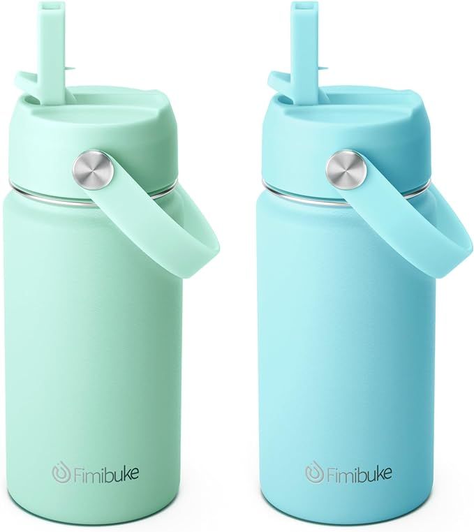 Fimibuke Kids Insulated Water Bottle - 14oz BPA-FREE Double Wall Vacuum Tumbler 18/8 Stainless St... | Amazon (US)