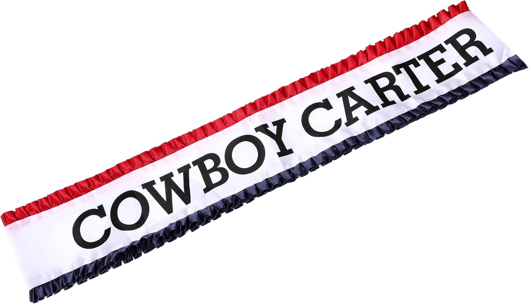 Cowboy Carter Sash with Red and Blue Frills | Amazon (US)