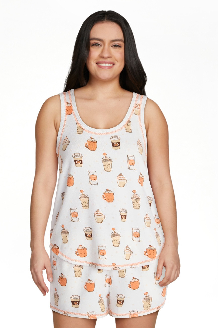 Halloween Women's Hacci Knit Tank Top and Shorts Pajama Set from Way to Celebrate, 2-Piece, Sizes... | Walmart (US)