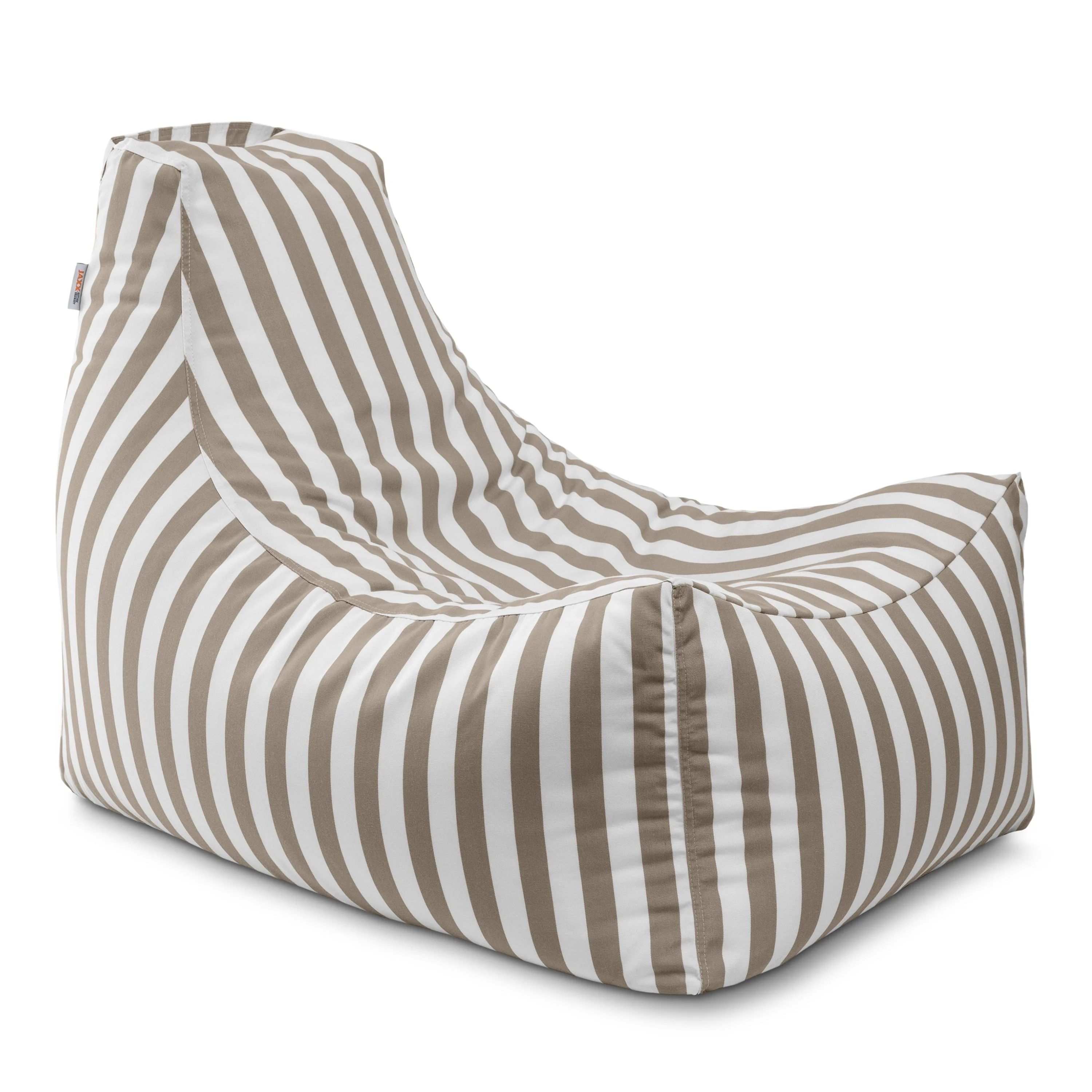 Jaxx Bean Bags Jaxx Juniper Outdoor Patio Bean Bag Chair. Taupe-Stripes | Walmart (US)