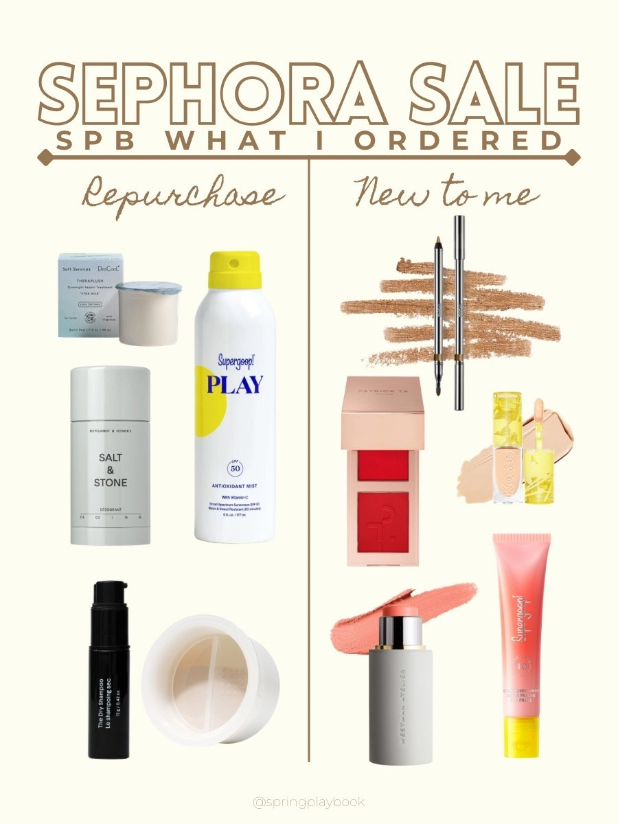@Sephora Sale repurchased items and some new makeup to try!

@Supergoop! @Salt & Stone 

#LTKBeauty #LTKSaleAlert #LTKgrwm