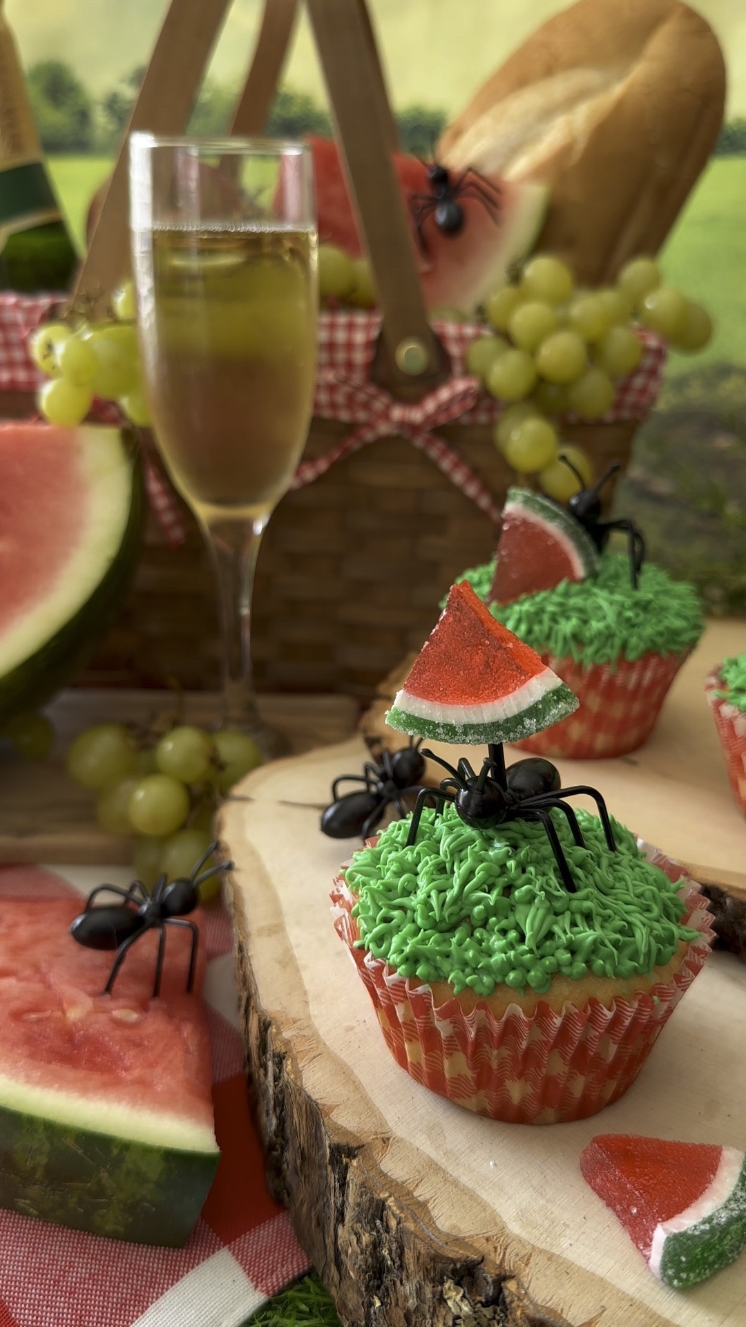 These summer picnic cupcakes are perfect for a summer treat! Simply top the ant toothpicks with gummy watermelons and add to a grass frosted cupcake! 

#LTKSeasonal #LTKkids
