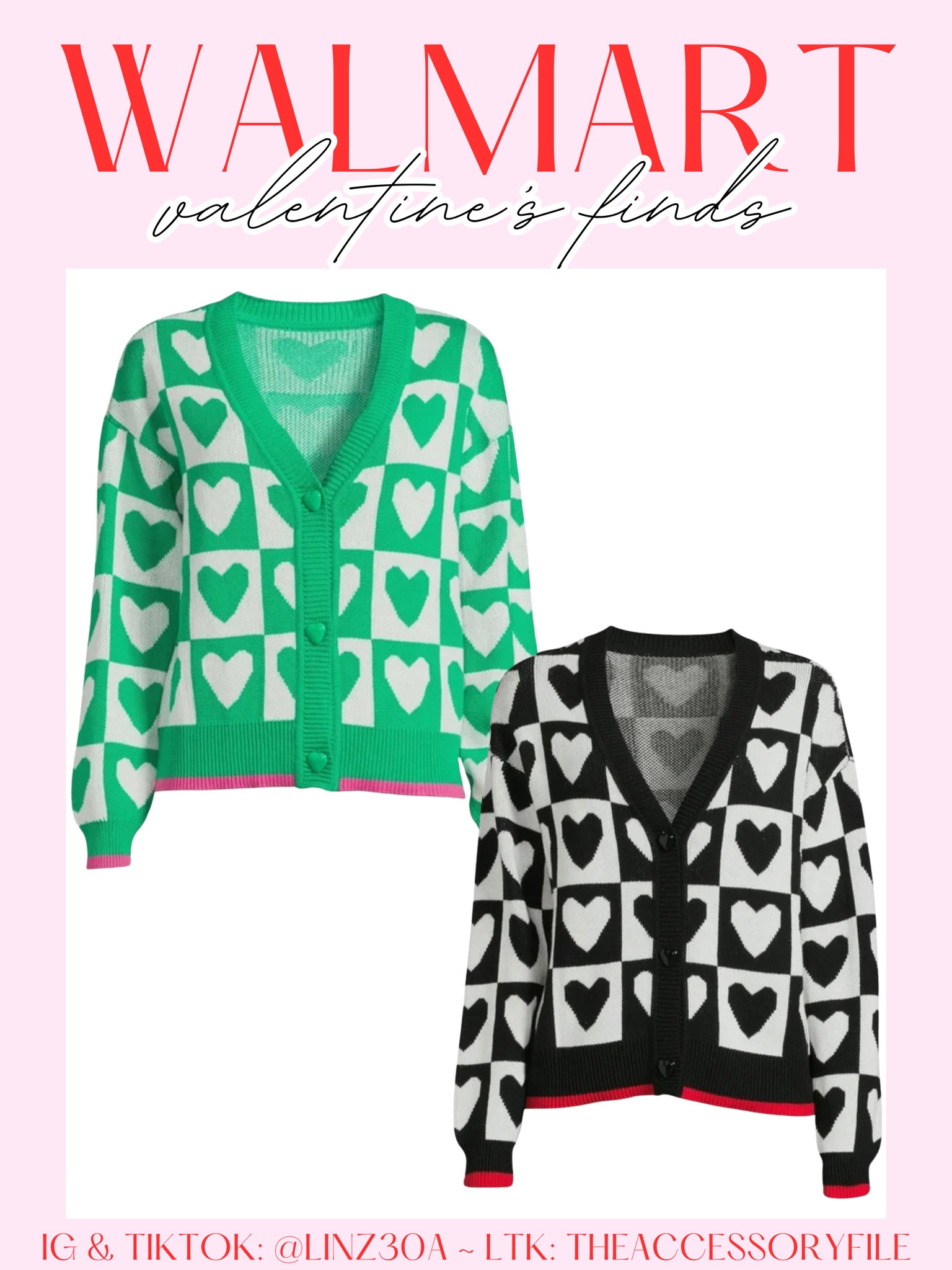 Super cute heart print cardigans for Valentine’s Day! 

⭐️would look cute with jeans or leggings, or even a cute skirt! Perfect for teachers, too! 

Winter outfits, winter fashion, Valentine’s Day outfits, Walmart fashion finds, Walmart must haves 

#LTKfindsunder50 #LTKstyletip #LTKSeasonal