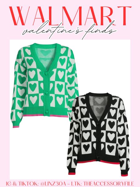 Super cute heart print cardigans for Valentine’s Day! 

⭐️would look cute with jeans or leggings, or even a cute skirt! Perfect for teachers, too! 

Winter outfits, winter fashion, Valentine’s Day outfits, Walmart fashion finds, Walmart must haves 

#LTKfindsunder50 #LTKstyletip #LTKSeasonal