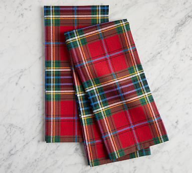 Clark Plaid Cotton Tea Towels - Set of 2 | Pottery Barn (US)