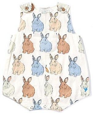 Pink Chicken Baby Boys Vintage Bunnies Noah Jon Jon Shortall - 3/6 Months | Dillard's