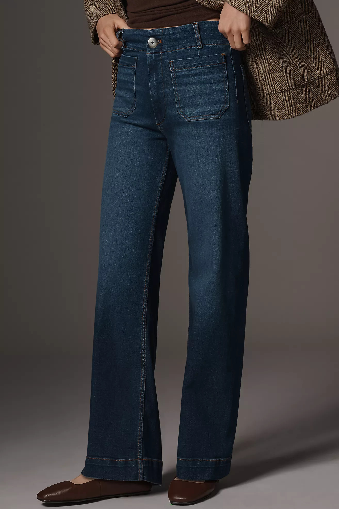 The Colette Full-Length Wide-Leg Jeans by Maeve | Anthropologie (US)