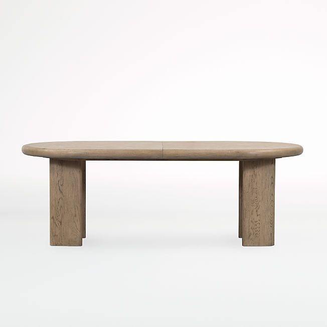 Carrington Wood Oval Extendable Dining Table + Reviews | Crate & Barrel | Crate & Barrel