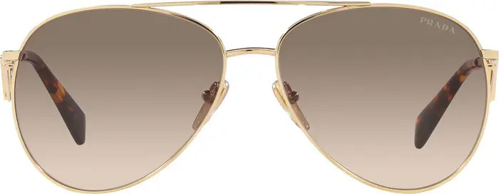56mm Gradient Pilot Sunglasses | Nordstrom