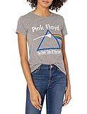 Lucky Brand Women's Short Sleeve Crew Neck Pink Floyd Dark Side Tee, Heather Grey, XS | Amazon (US)