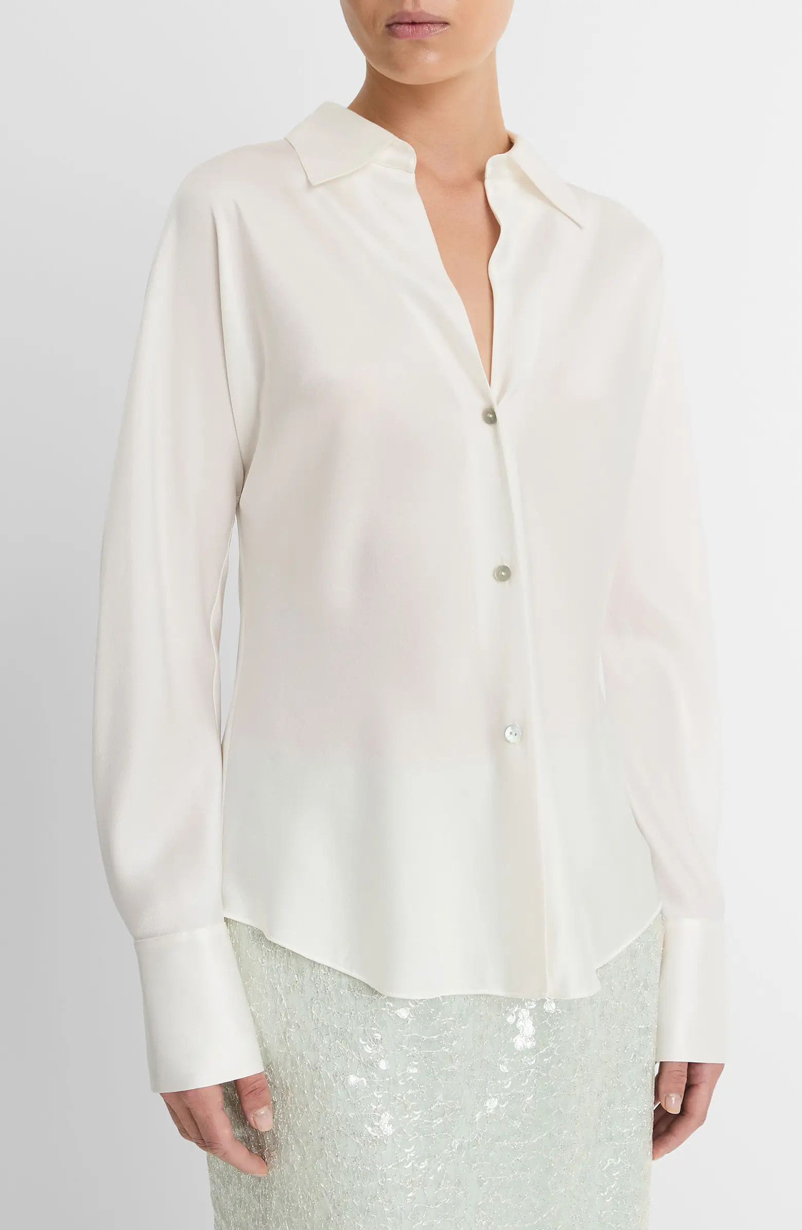 Silk Button-Up Shirt | Nordstrom
