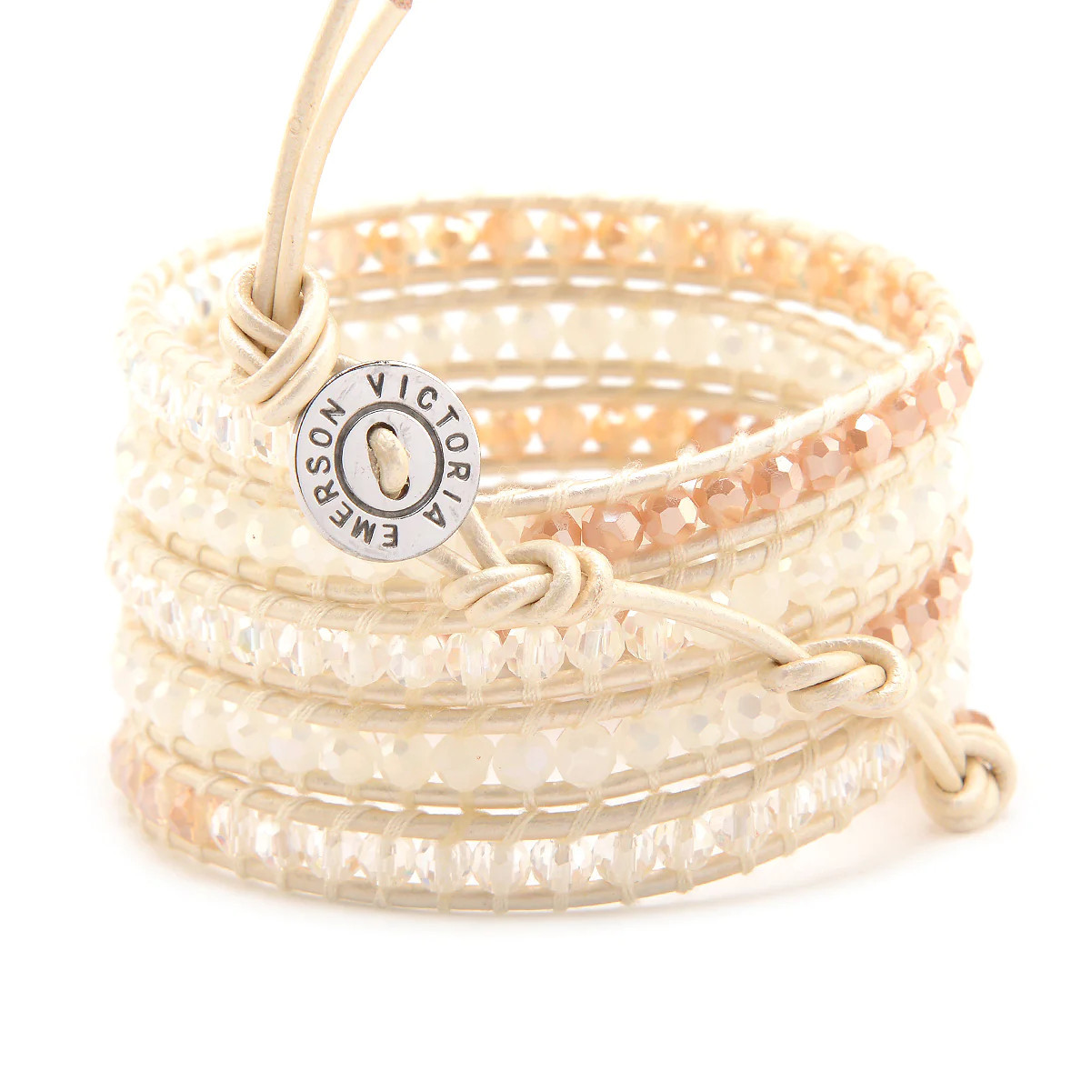 Gold and Cream Crystals on Ivory | Victoria Emerson