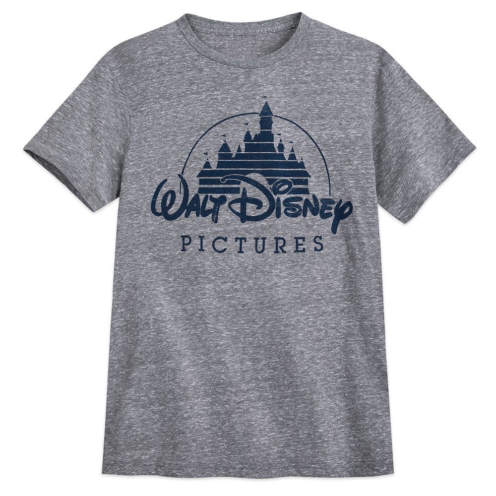 Walt Disney Pictures Logo T-Shirt for Men – Gray | shopDisney | shopDisney