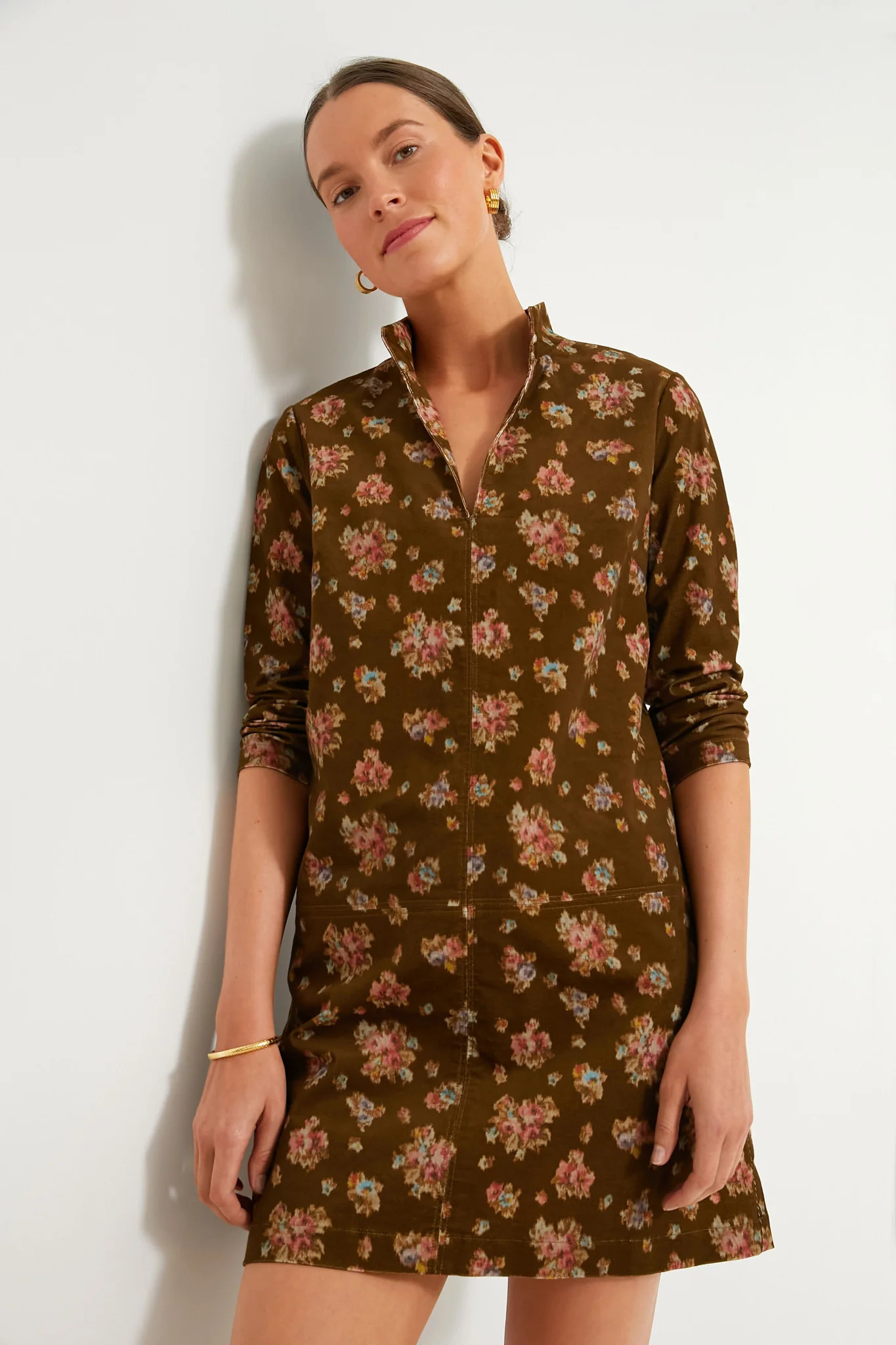 Hazel Bouquet Corduroy Clifton Dress | Tuckernuck (US)