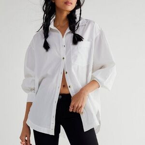 FREE PEOPLE➕WE THE FREE Happy Hour Poplin Top | Poshmark