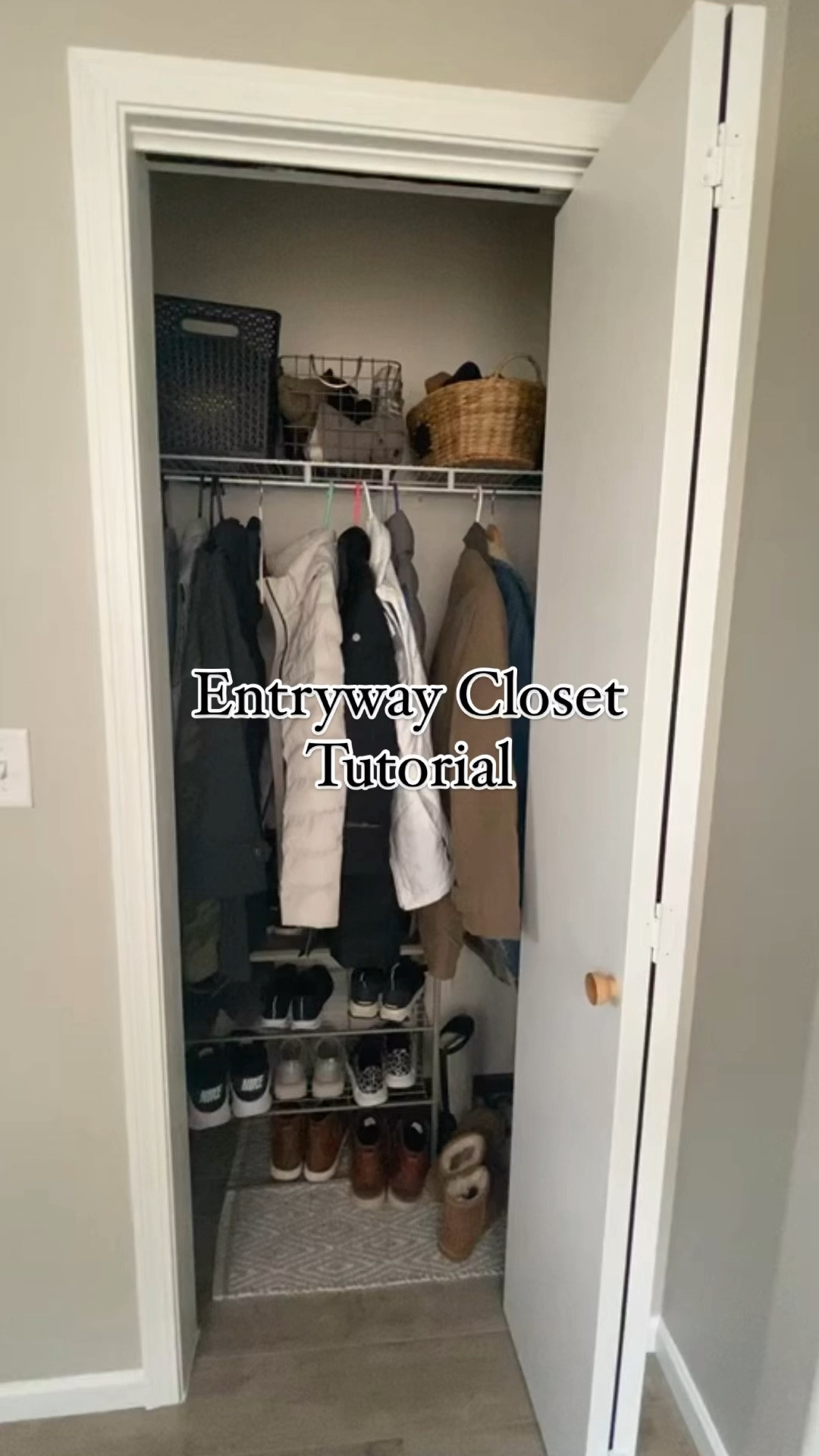 Entryway closet storage makeover!

#LTKWatchNow #LTKStyleTip #LTKHome