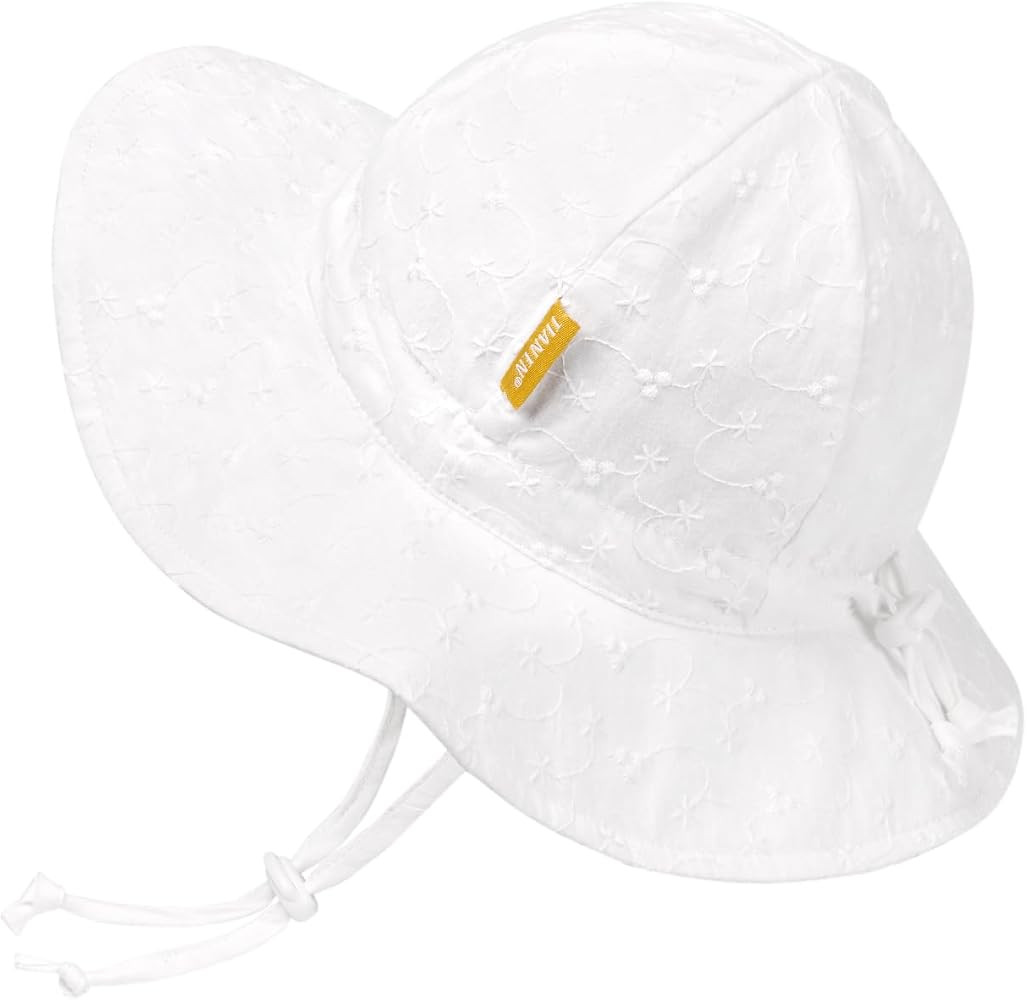 Baby Girl Sun Hat with UPF 50+ Outdoor Adjustable Toddler Beach Hat with Wide Brim Bucket Hats fo... | Amazon (US)