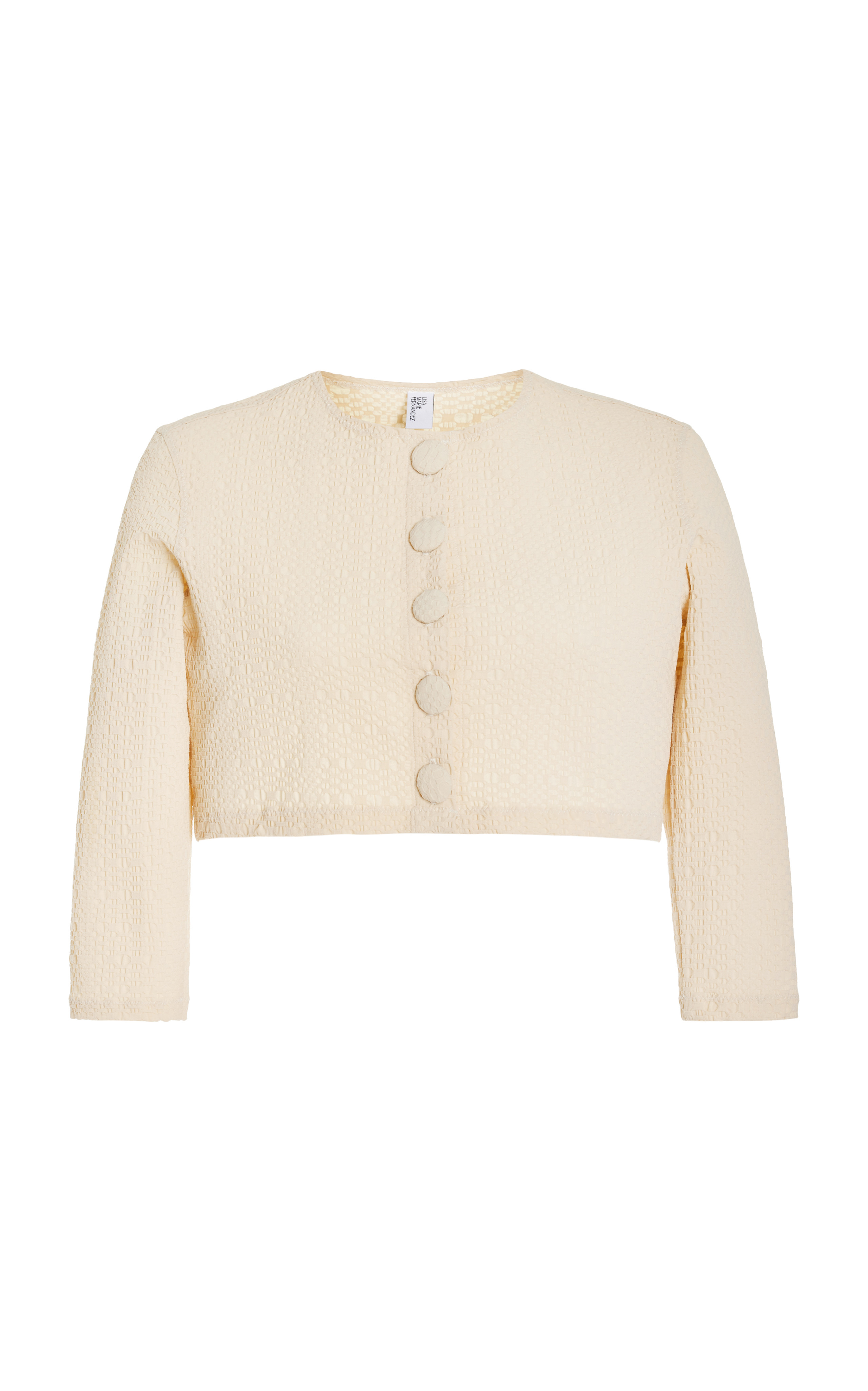 Cropped Seersucker Cardigan | Moda Operandi (Global)
