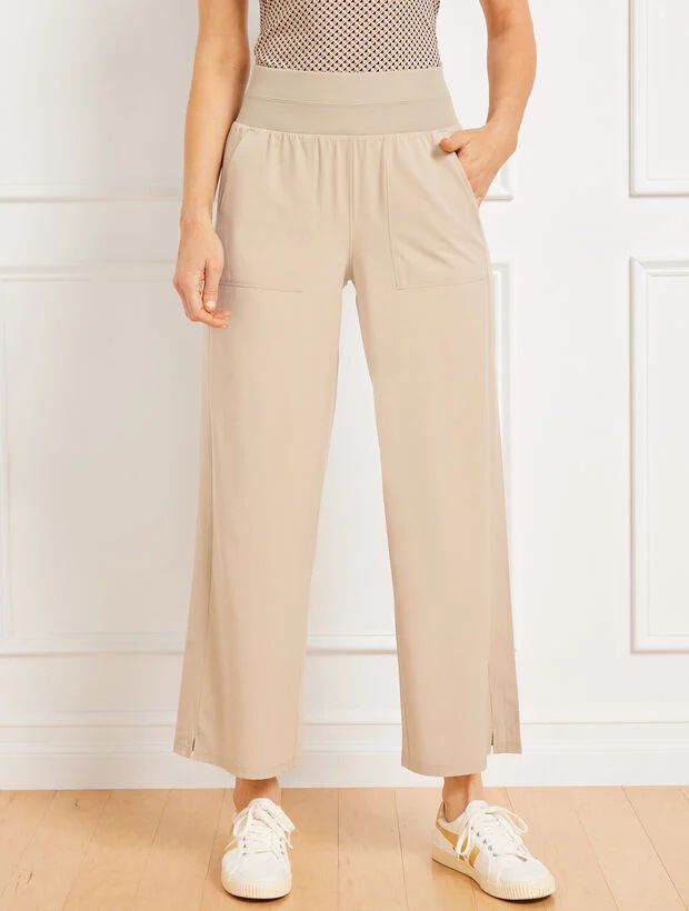 Lightweight Woven Stretch Utility Pants | Talbots