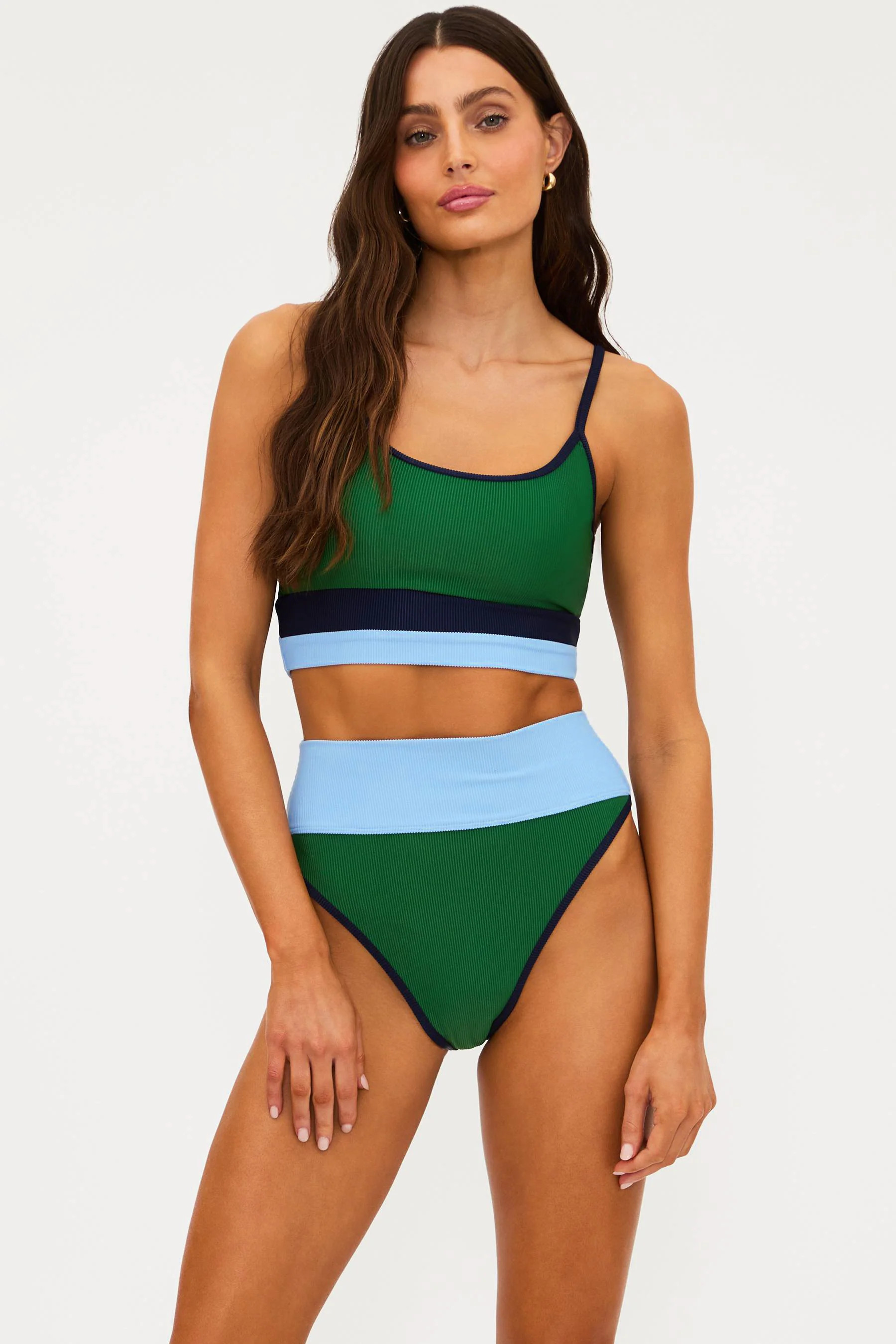 Eva Top Ivy Colorblock | Bikini Top | Beach Riot | Beach Riot