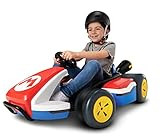 Super Mario Kart Deluxe Kids Ride On 24V Battery Powered Electric Car Toy, Up to 8MPH, 3 Speeds &... | Amazon (US)